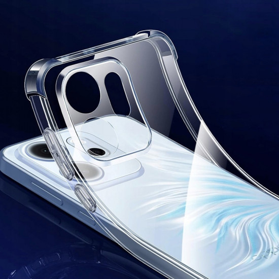 Techsuit Shockproof Clear Silicone Oppo A6 4G Clear