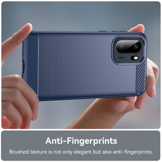 Techsuit Carbon Silicone OnePlus 15R Blue