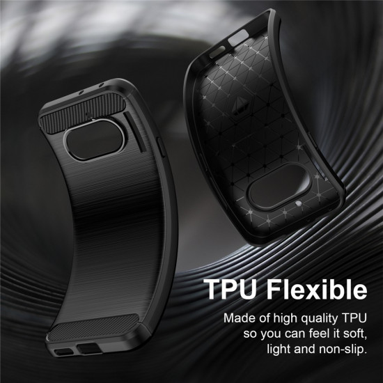 Techsuit Carbon Silicone Nothing Phone (4a) Black Techsuit Carbon Silicone Nothing Phone (4a) Black
