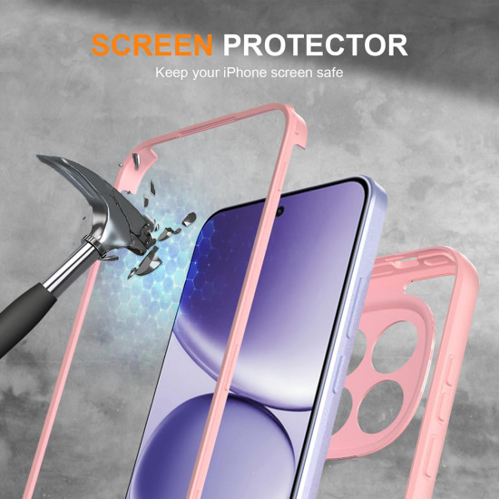 Techsuit ColorVerse 360 Series + Screen Protector Honor 600 Lite Pink Techsuit ColorVerse 360 Series + Screen Protector Honor 600 Lite Pink