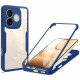 Techsuit ColorVerse 360 Series + Screen Protector Honor 600 Lite Blue