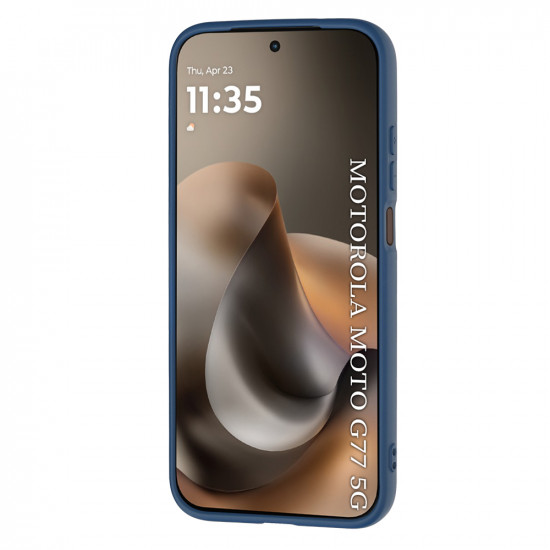 Techsuit SoftFlex Motorola Moto G77 / G67 Navy Blue Techsuit SoftFlex Motorola Moto G77 / G67 Navy Blue