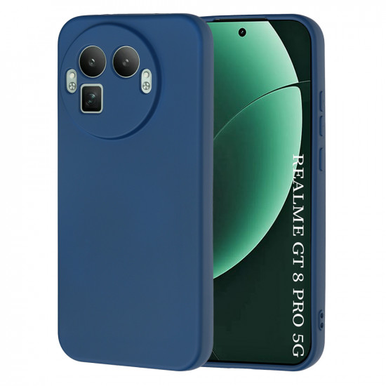 Techsuit SoftFlex [Round Camera Cutout] Realme GT 8 Pro Navy Blue