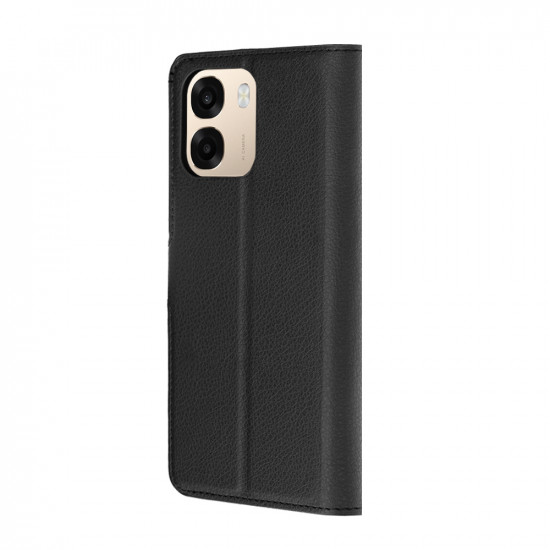 Techsuit Leather Folio Oppo A6 4G / A6x 4G / A6x 5G / A6k 4G Black