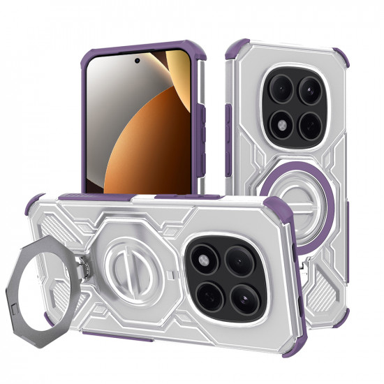 Techsuit Carbon Shield PRO Xiaomi Redmi Note 15 Pro+ 5G / Poco M8 Pro 5G Purple Transparent Techsuit Carbon Shield PRO Xiaomi Redmi Note 15 Pro+ 5G / Poco M8 Pro 5G Purple Transparent
