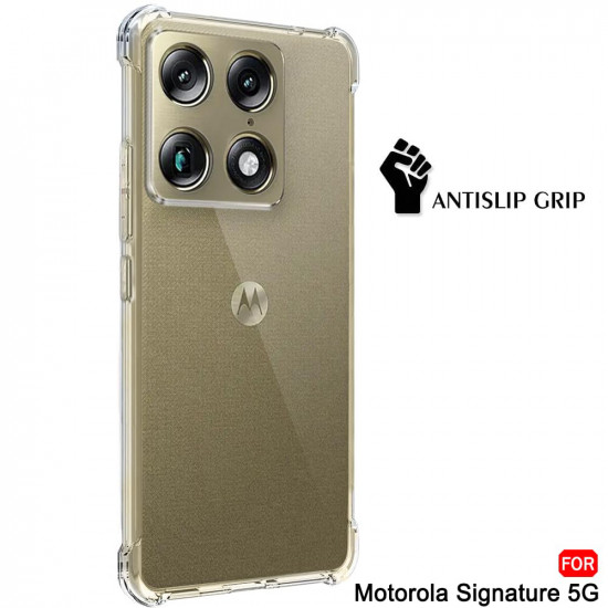 Techsuit Shockproof Clear Silicone Motorola Signature Clear Techsuit Shockproof Clear Silicone Motorola Signature Clear