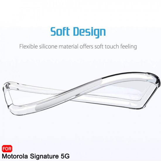 Techsuit Shockproof Clear Silicone Motorola Signature Clear Techsuit Shockproof Clear Silicone Motorola Signature Clear