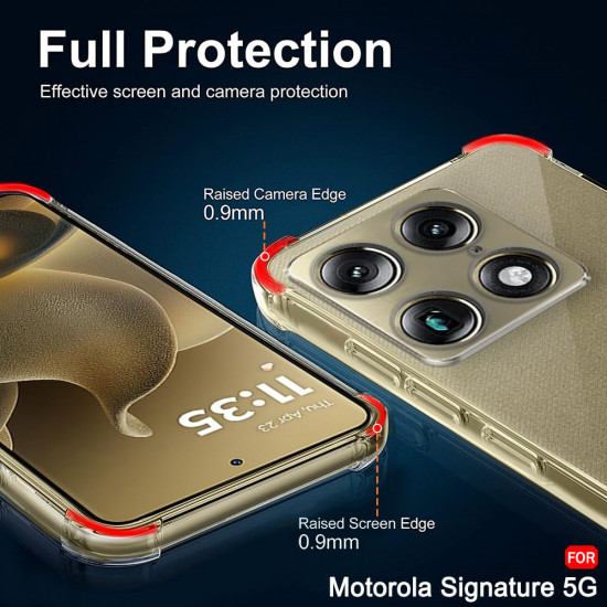 Techsuit Shockproof Clear Silicone Motorola Signature Clear Techsuit Shockproof Clear Silicone Motorola Signature Clear
