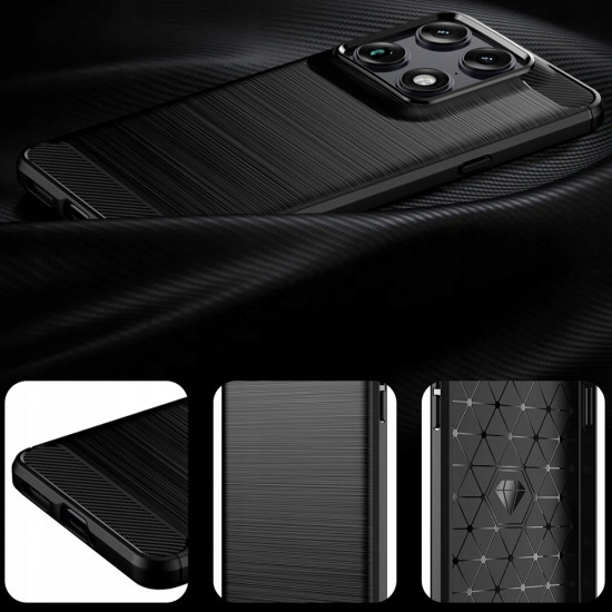 Techsuit Carbon Silicone Motorola Signature Black Techsuit Carbon Silicone Motorola Signature Black