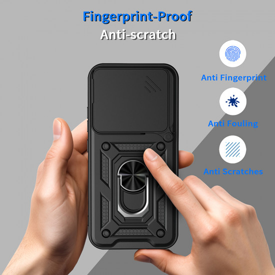Techsuit CamShield Series [Round Camera Cutout] Realme GT 8 Pro Black