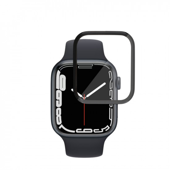 Techsuit Nano Flex (2 pack) Apple Watch 7 / 8 / 9 45mm Black