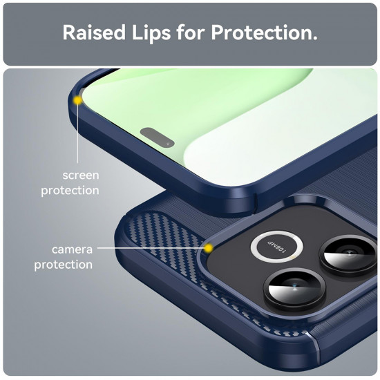 Techsuit Carbon Silicone Honor 600 Lite Blue Techsuit Carbon Silicone Honor 600 Lite Blue