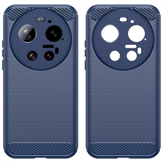 Techsuit Carbon Silicone Xiaomi 17 Ultra Blue Techsuit Carbon Silicone Xiaomi 17 Ultra Blue