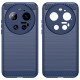 Techsuit Carbon Silicone Xiaomi 17 Ultra Blue Techsuit Carbon Silicone Xiaomi 17 Ultra Blue