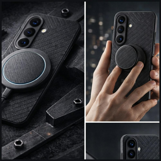 Samsung Carbon Magnet Case for Samsung Galaxy S26 black Samsung Carbon Magnet Case for Samsung Galaxy S26 black