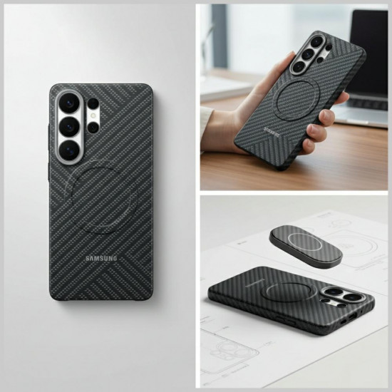 Samsung Carbon Magnet Case for Samsung Galaxy S26 Ultra dark gray