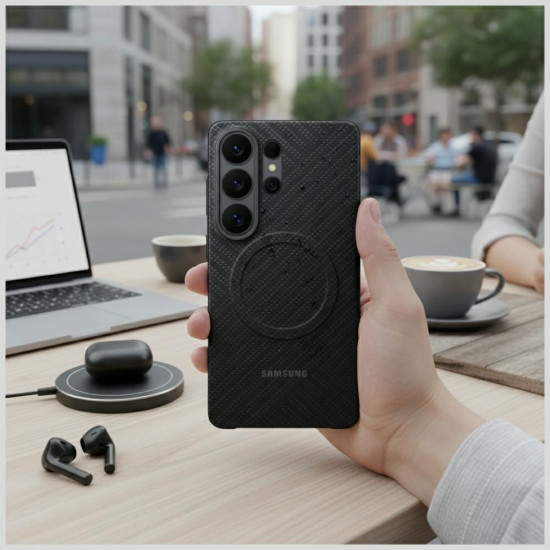 Samsung Carbon Magnet Case for Samsung Galaxy S26 Ultra black
