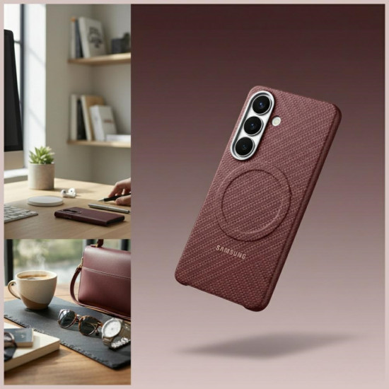 Samsung Carbon Magnet Case for Samsung Galaxy S26+ red Samsung Carbon Magnet Case for Samsung Galaxy S26+ red