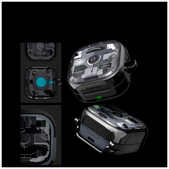 Spigen Ultra Hybrid Case for Samsung Galaxy Buds4 / Buds4 Pro Black