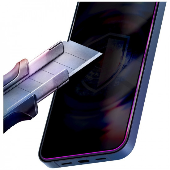 Privacy glass 3MK HardGlass Max Privacy with applicator for Apple iPhone 16 Pro Max black