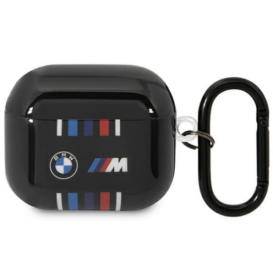 BMW BMA322SWTK AirPods 3 gen cover black Multiple Colored Lines BMW BMA322SWTK AirPods 3 gen cover black Multiple Colored Lines