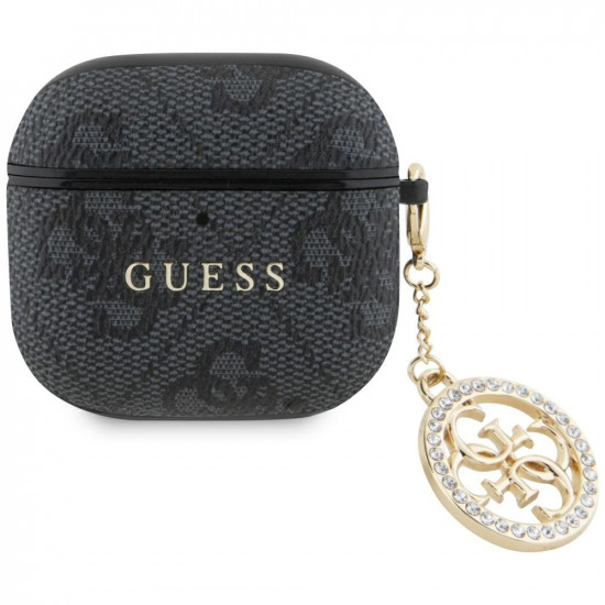 Guess 4G Strass Charm Case for AirPods 4 Black