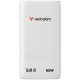 Verbatim Fold n Go mains charger GaN 65W white 32355