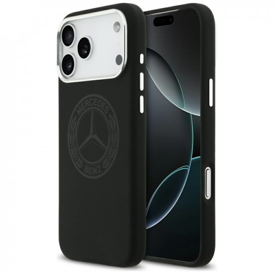 Case Mercedes Silicone Vintage Logo MagSafe for iPhone 17 Pro Max black Case Mercedes Silicone Vintage Logo MagSafe for iPhone 17 Pro Max black