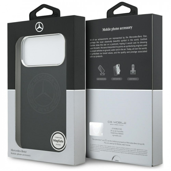 Case Mercedes Silicone Vintage Logo MagSafe for iPhone 17 Pro Max black Case Mercedes Silicone Vintage Logo MagSafe for iPhone 17 Pro Max black