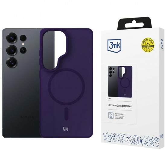 Case 3MK Smoke MagCase for Samsung Galaxy S25 Ultra Purple