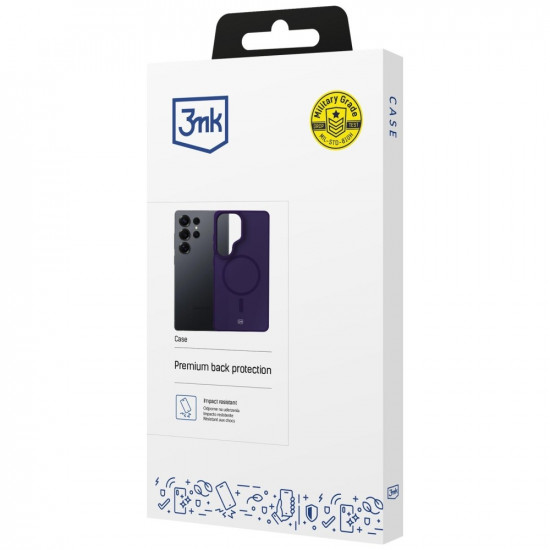 Case 3MK Smoke MagCase for Samsung Galaxy S25 Ultra Purple