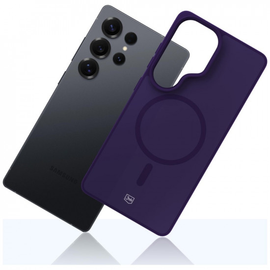 Case 3MK Smoke MagCase for Samsung Galaxy S25 Ultra Purple