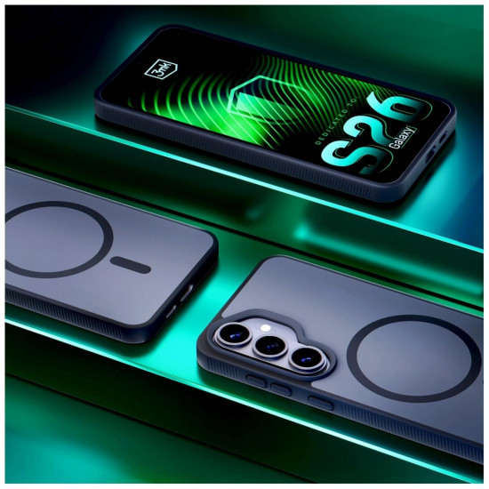 3MK Smoke MagCase Case for Samsung Galaxy S26 Black 3MK Smoke MagCase Case for Samsung Galaxy S26 Black