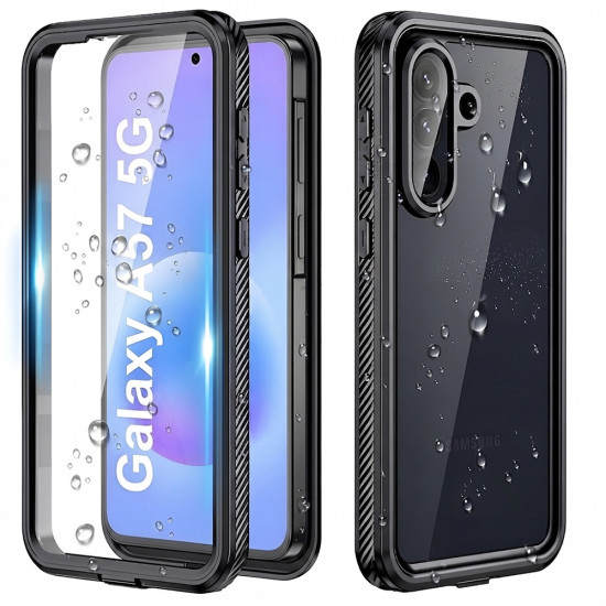 ShellBox Waterproof IP68 Case Samsung Galaxy A57 5G Black ShellBox Waterproof IP68 Case Samsung Galaxy A57 5G Black