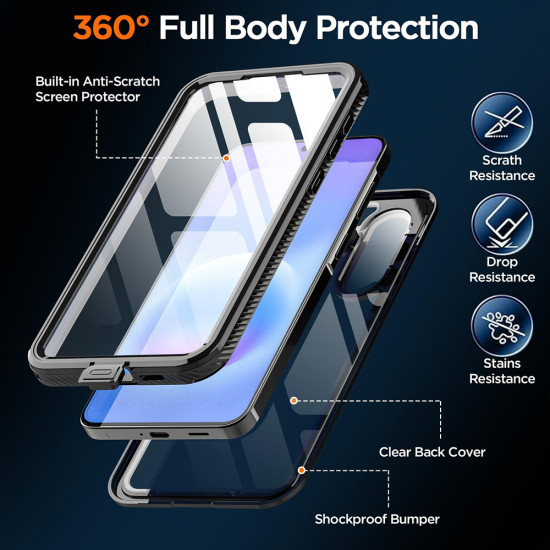 ShellBox Waterproof IP68 Case Samsung Galaxy A57 5G Black ShellBox Waterproof IP68 Case Samsung Galaxy A57 5G Black