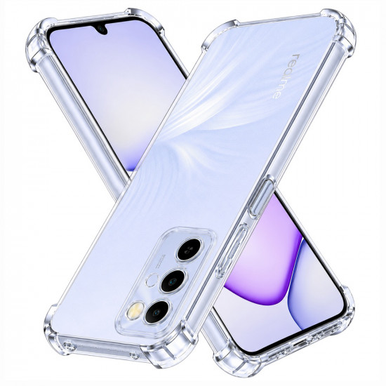 Techsuit Shockproof Clear Silicone Realme C100 5G Clear