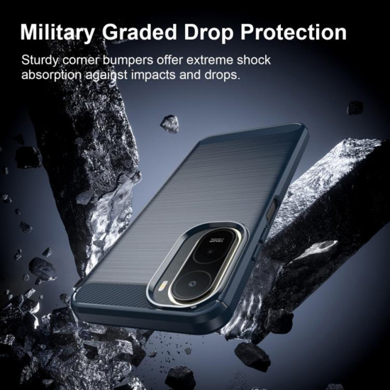 Techsuit Carbon Silicone Xiaomi Redmi A7 Pro 4G Blue Techsuit Carbon Silicone Xiaomi Redmi A7 Pro 4G Blue