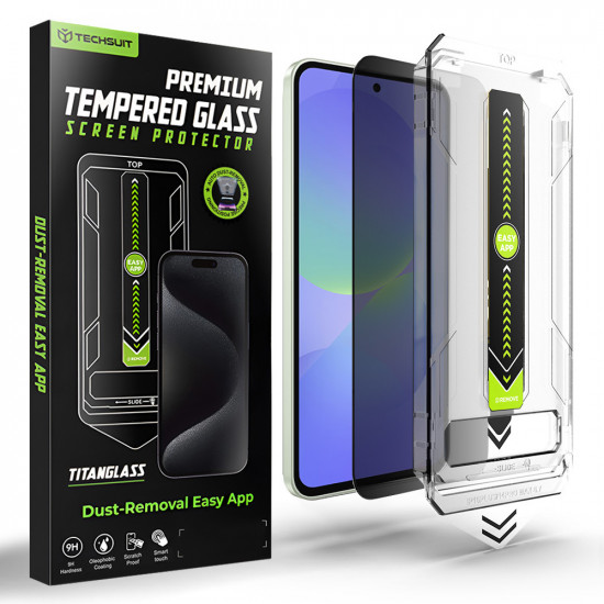 Techsuit [Fingerprint Unlock Compatible] TitanGlass CrystalHD Samsung Galaxy A36 5G / A37 5G Privacy