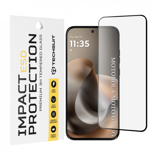 Techsuit ESD Glass Motorola Moto G77 / G67 Black