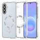 Techsuit Luxury Crystal MagSafe Samsung Galaxy A57 5G Silver Techsuit Luxury Crystal MagSafe Samsung Galaxy A57 5G Silver