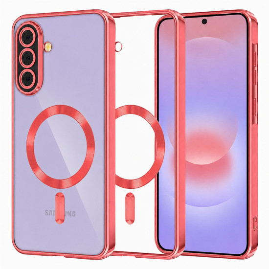 Techsuit Luxury Crystal MagSafe Samsung Galaxy A37 5G Red Techsuit Luxury Crystal MagSafe Samsung Galaxy A37 5G Red