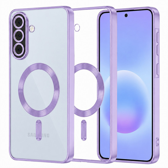 Techsuit Luxury Crystal MagSafe Samsung Galaxy A57 5G Light Purple