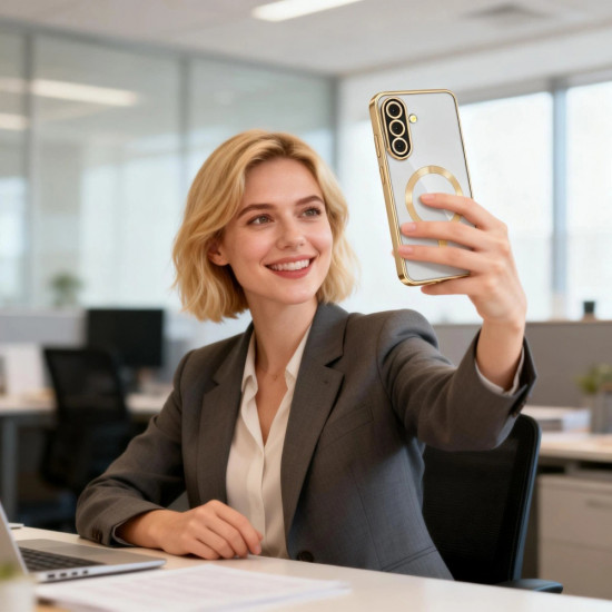 Techsuit Luxury Crystal MagSafe Samsung Galaxy A57 5G Light Purple