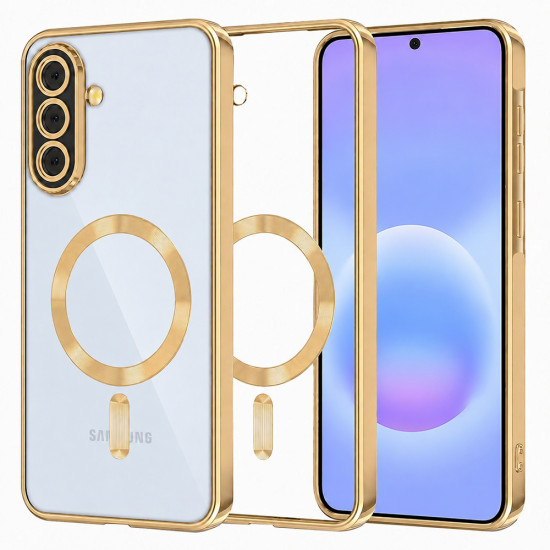 Techsuit Luxury Crystal MagSafe Samsung Galaxy A57 5G Gold