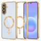Techsuit Luxury Crystal MagSafe Samsung Galaxy A57 5G Gold