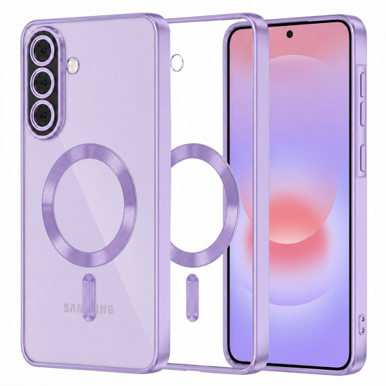 Techsuit Luxury Crystal MagSafe Samsung Galaxy A37 5G Light Purple