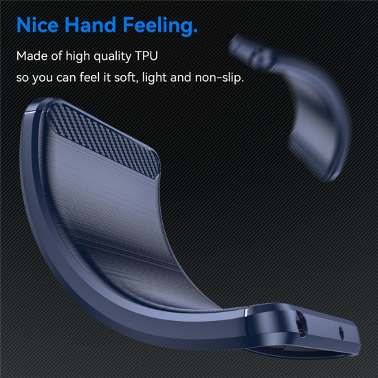 Techsuit Carbon Silicone Xiaomi Poco X8 Pro Max Blue