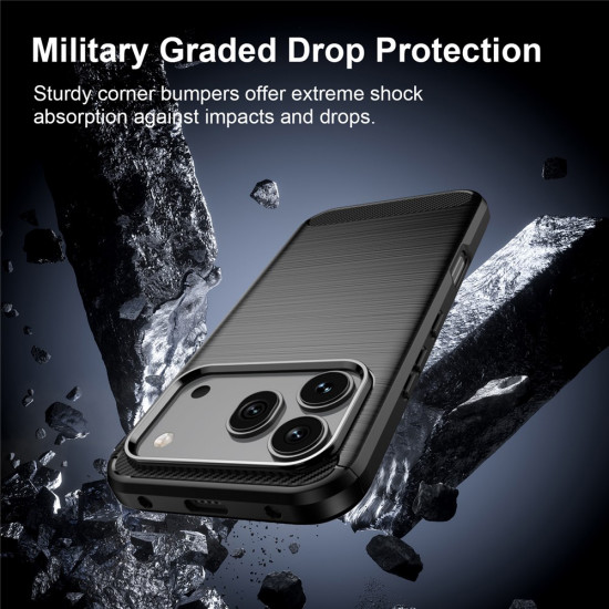 Techsuit Carbon Silicone Honor 600 / 600 Pro Black Techsuit Carbon Silicone Honor 600 / 600 Pro Black