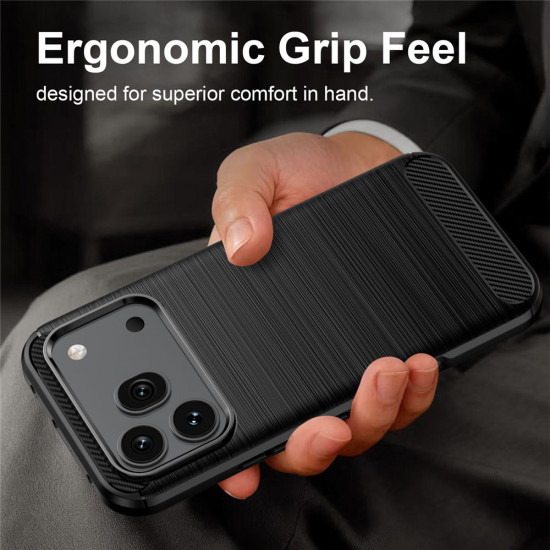Techsuit Carbon Silicone Honor 600 / 600 Pro Black Techsuit Carbon Silicone Honor 600 / 600 Pro Black