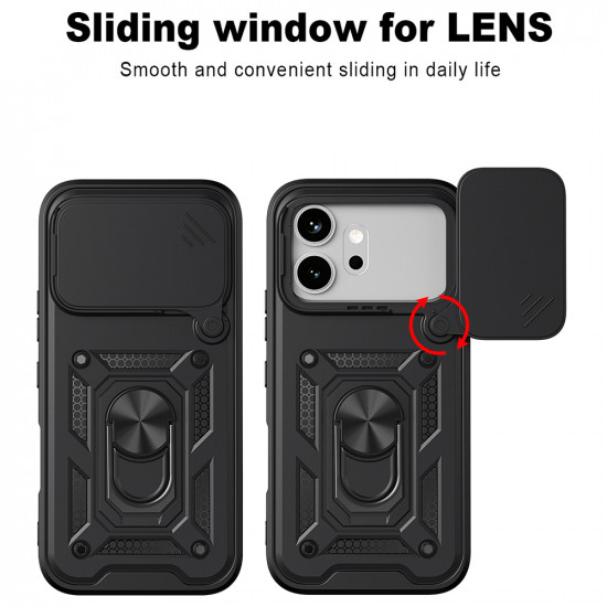 Techsuit CamShield Series Honor 600 / 600 Pro Black Techsuit CamShield Series Honor 600 / 600 Pro Black